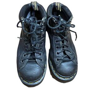 Doc Martens Black Leather 8287 Boots - Women US 6 made in England